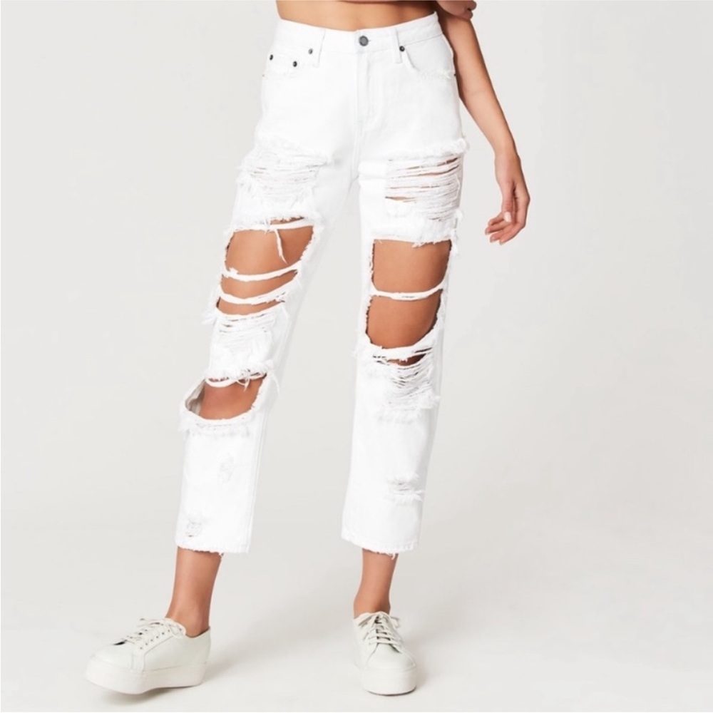 Carmar LF White Distressed Jeans